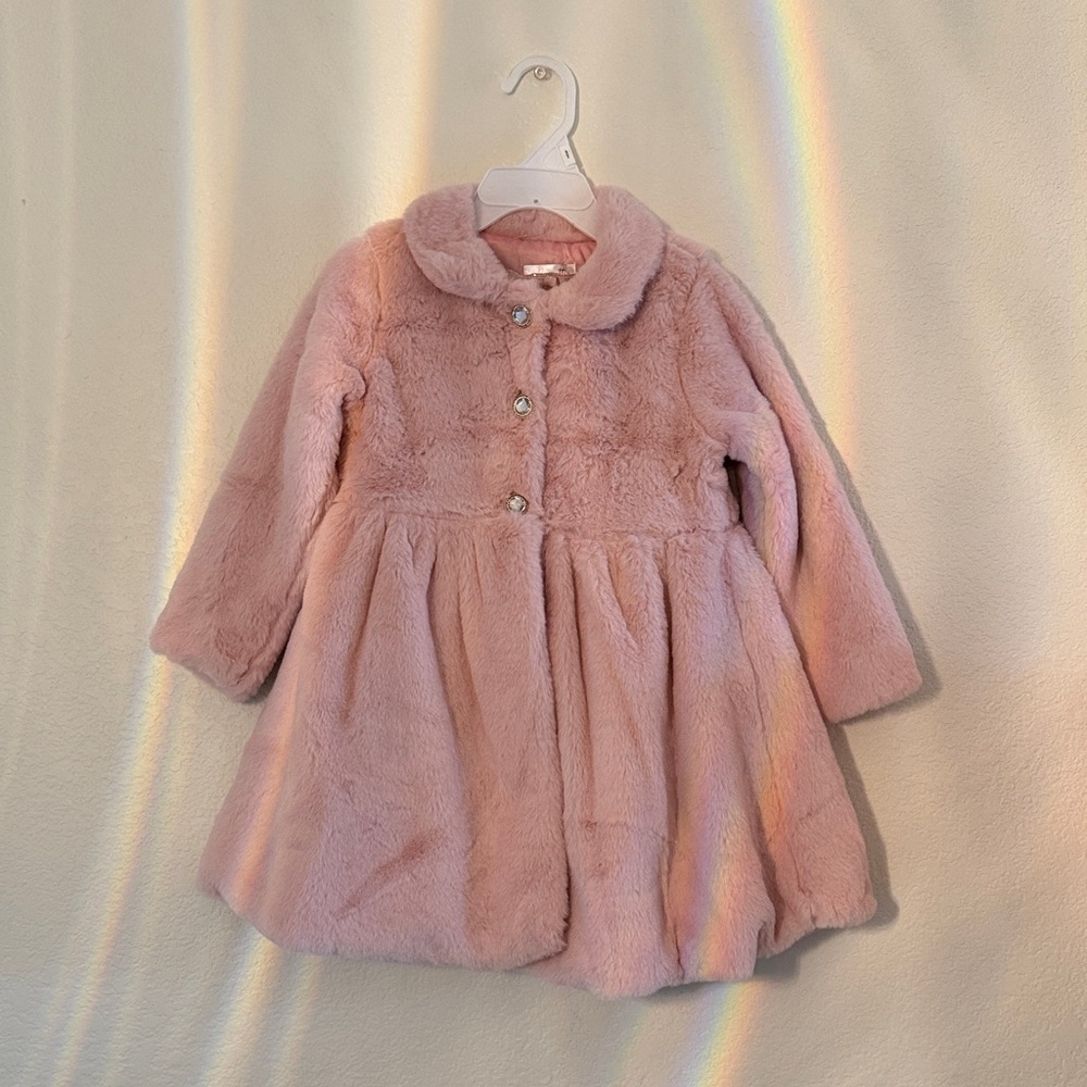 2 PC Set Biscotti Pink Pea Coat w/ Dress